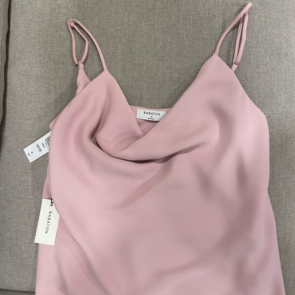 Aritzia Babaton Cowl Neck Tank Medium - Picture 2 of 4